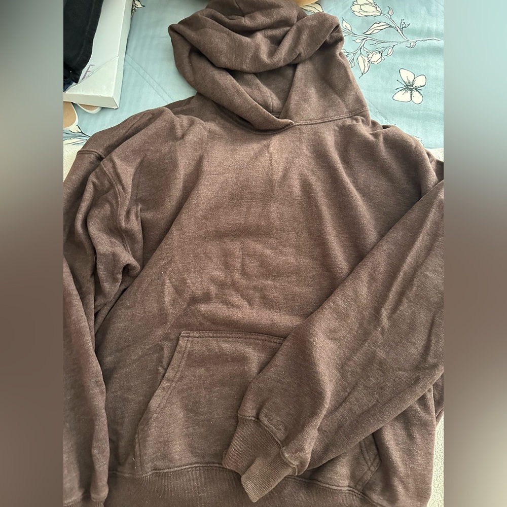 Hollister Brown Hooded Sweatshirt